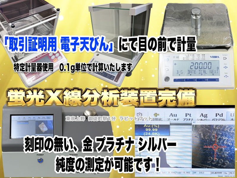 X線分析機による査定風景